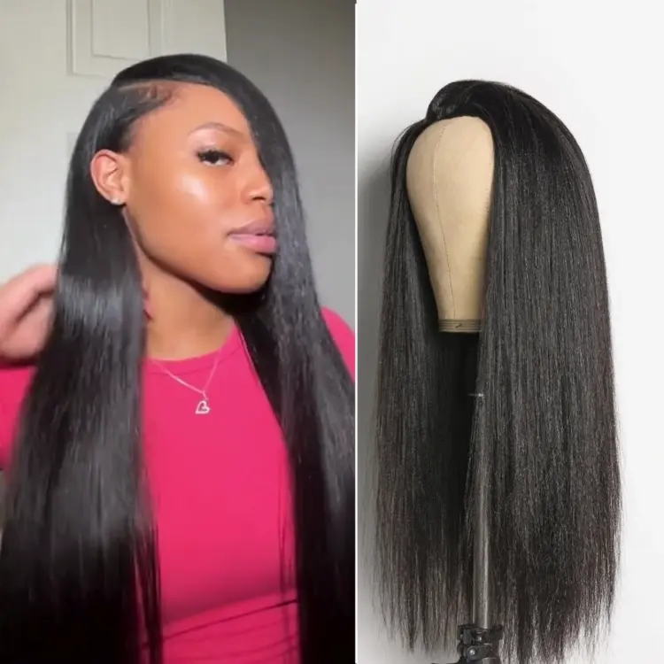 New Customers Only | Luvme Too Easy Texture™ 3-In-1 Half Wig Kinky Curly / Yaki Straight / Messy Burmese Curly Glueless Flexi-Fit Drawstring Wig - Image 4