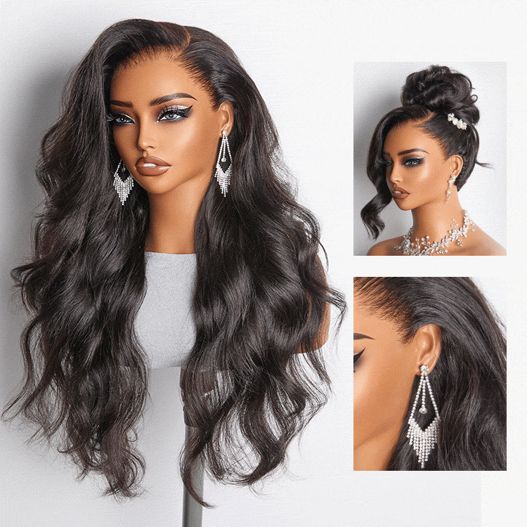 New Customers Only | NatureMAX™ 200% / 250% Density Loose Wave Glueless 13x6 HD Lace Front Wig Human Hair Pre-Cut Lace Flexi-Fit Drawstring Cap - Image 3