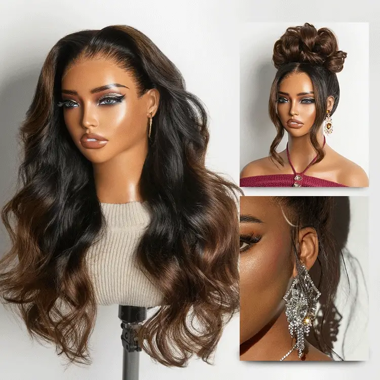 New Customers Only | NatureMAX™ 200% / 250% Density Loose Wave Glueless 13x6 HD Lace Front Wig Human Hair Pre-Cut Lace Flexi-Fit Drawstring Cap - Image 7