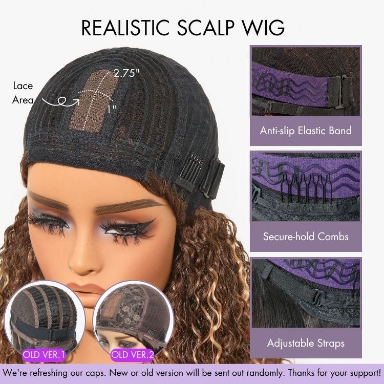 New Customers Only | Put On and Go Realistic Glueless Yaki Straight Bob with Bangs Minimalist Lace Wig 100% Human Hair - Image 18