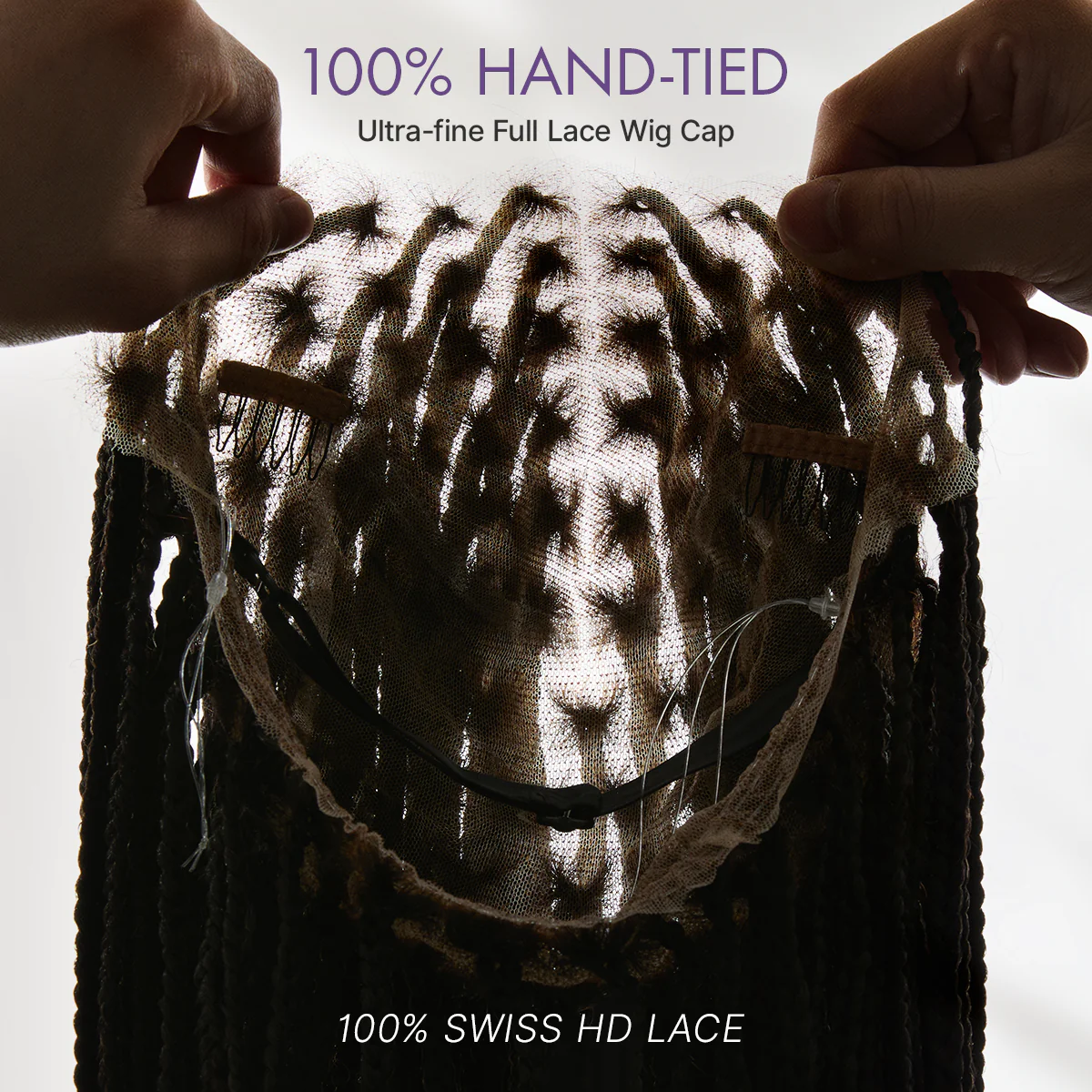 OwnScalp™ Lightweight Salon-Like Braids with a Real Scalp Look Full HD Lace Knotless Box Braided Wig Flexi-Fit Invisi Drawstring Cap - US Only - Image 3
