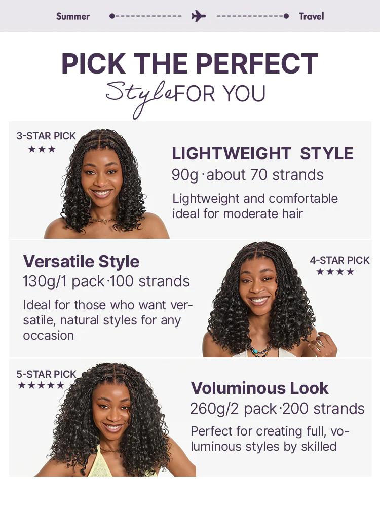 Readitress™ Pre-Separated Feather Crochet Human Hair for Miracle Knots Boho Braids | Deep Wave, Kinky Straight, and Burmese Curly Protective Style (Free Gifts Included) - US Only - Image 8
