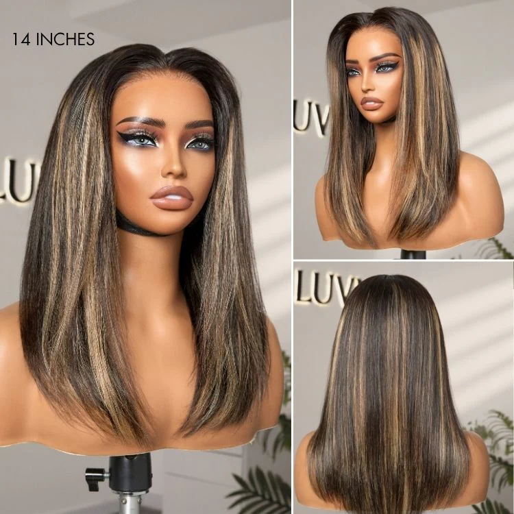 PreMax Wigs - Blonde Highlight Silky Straight 13x4 Frontal Lace Glueless Long Wig Pre-Cut Lace - Image 4