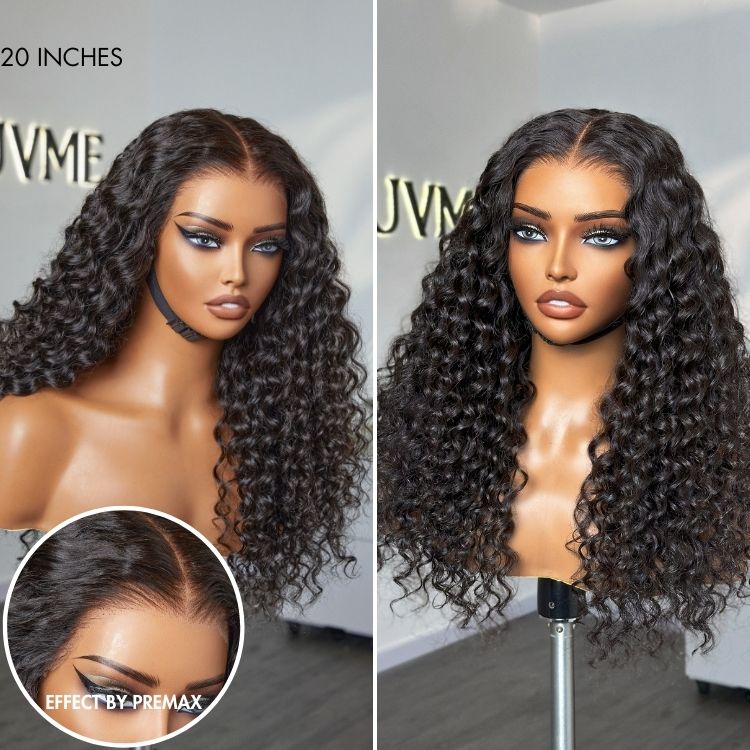 PreMax Wigs | Ear to Ear Super Natural Hairline Deep Wave Glueless 5x5 Upgraded Lace Front Long Curly Wig Pre-Cut Lace - Image 11