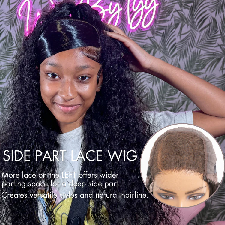 PreMax Wigs | Ear to Ear Super Natural Hairline Deep Wave Glueless 5x5 Upgraded Lace Front Long Curly Wig Pre-Cut Lace - Image 5