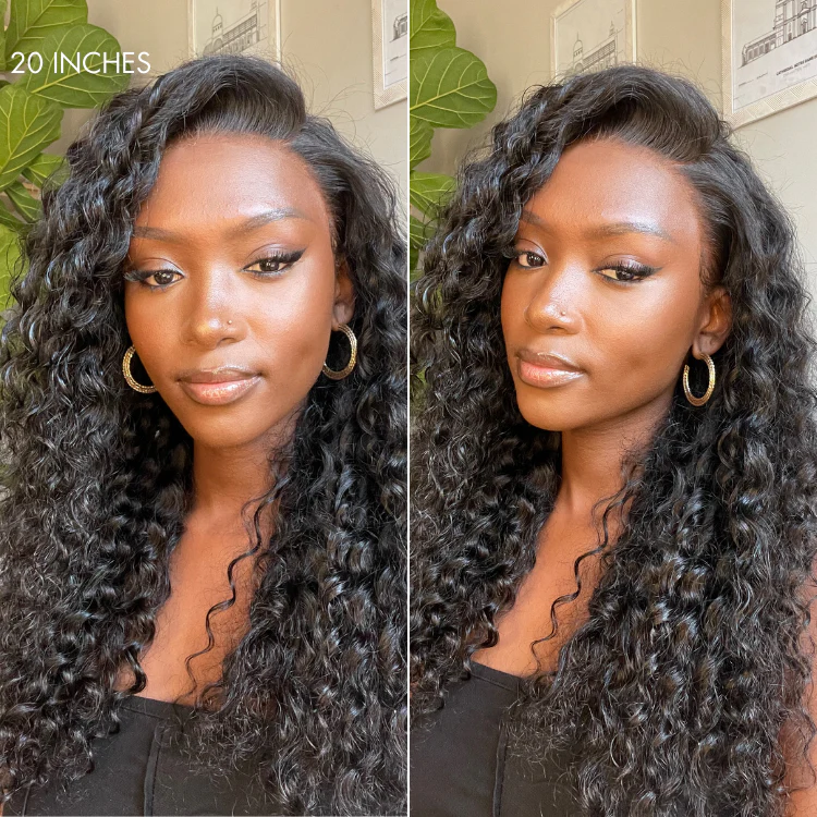 PreMax Wigs | Ear to Ear Super Natural Hairline Deep Wave Glueless 5x5 Upgraded Lace Front Long Curly Wig Pre-Cut Lace - Image 7