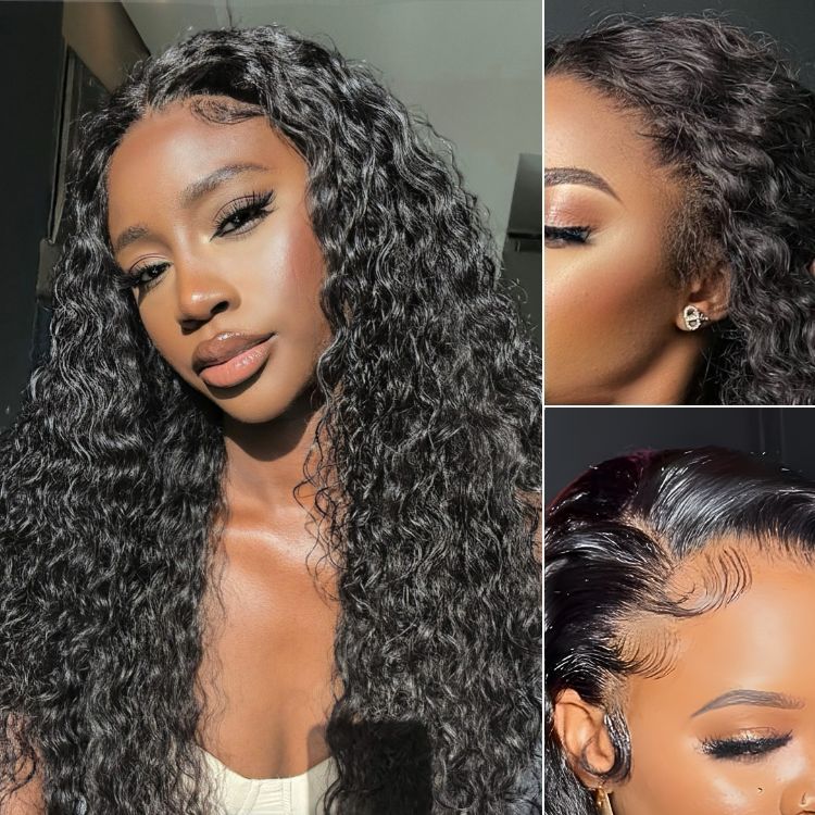 PreMax Wigs | Ear to Ear Super Natural Hairline Deep Wave Glueless 5x5 Upgraded Lace Front Long Curly Wig Pre-Cut Lace - Image 8