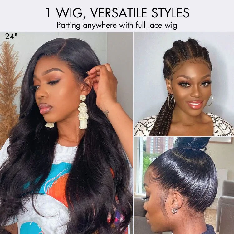 PreMax Wigs | Luxury HD Full Lace Flexi-Fit Invisi Drawstring Cap Loose Body Wave Human Hair Wig - Image 3