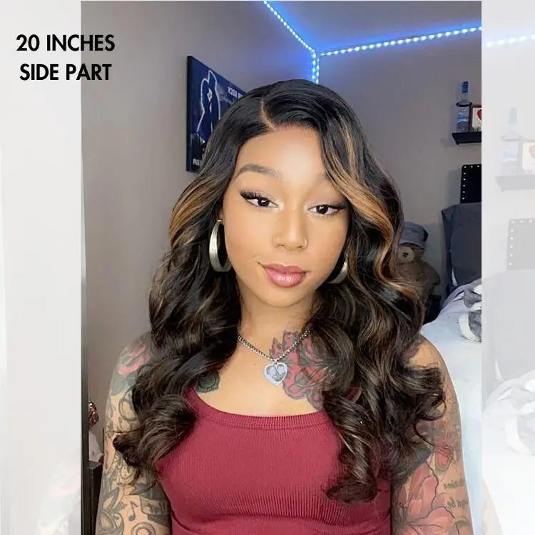 PreMax Blonde Mix Black Loose Wave Glueless 5x5 HD Lace Closure Wig Large & Small Cap - Image 9