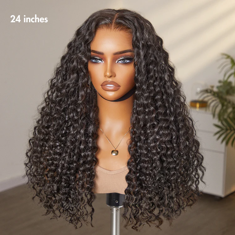PreMax Wigs - Super Natural Hairline Deep Wave Ear-to-ear 13x6 Frontal HD Lace Long Curly Wig - Image 11