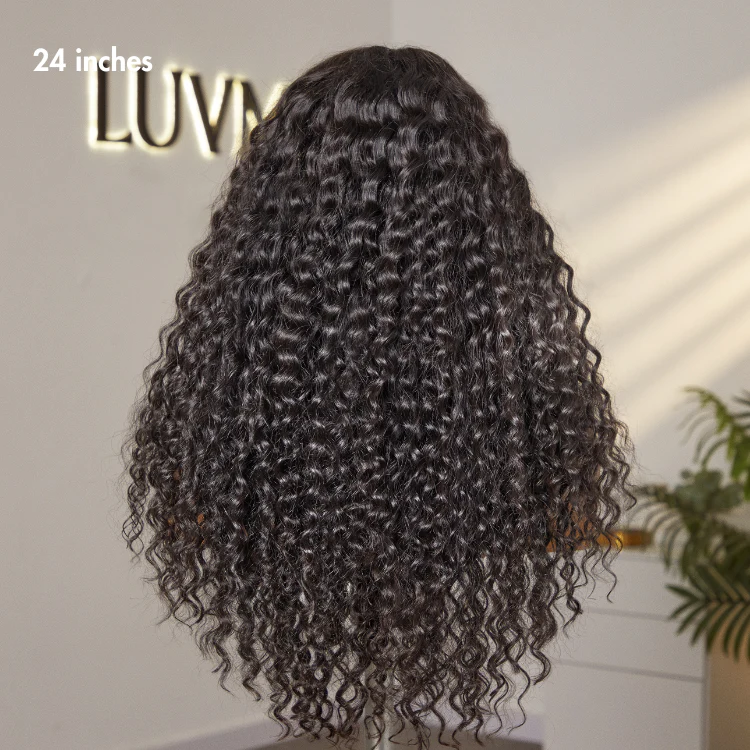 PreMax Wigs - Super Natural Hairline Deep Wave Ear-to-ear 13x6 Frontal HD Lace Long Curly Wig - Image 12