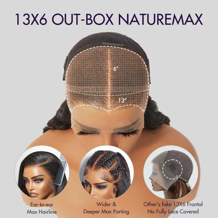 PreMax Wigs - Super Natural Hairline Deep Wave Ear-to-ear 13x6 Frontal HD Lace Long Curly Wig - Image 5
