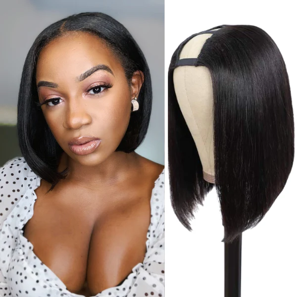 Quick & Easy Affordable U Part Bob Wig 100% Human Hair  - US Only - Image 9