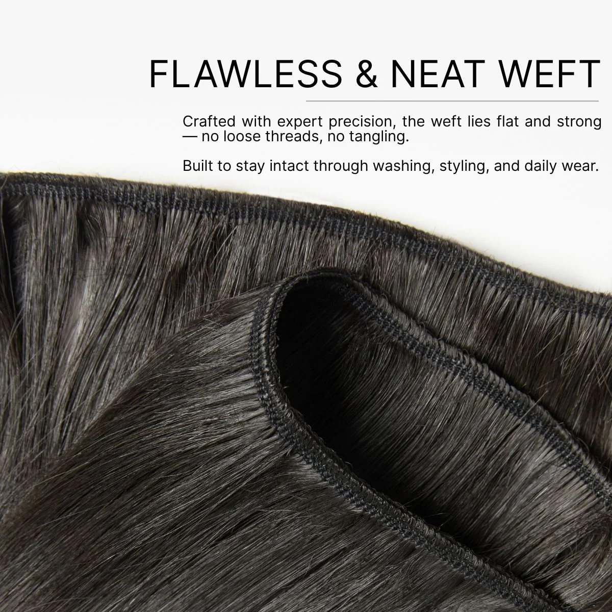 RawMagic Luxe Bundles -  Silky Straight 100% Virgin Human Hair Bundles - Image 4