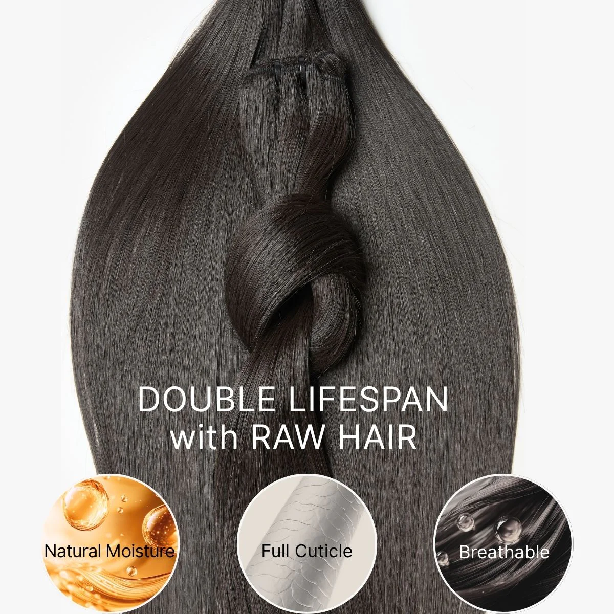 RawMagic Luxe Bundles -  Silky Straight 100% Virgin Human Hair Bundles - Image 6