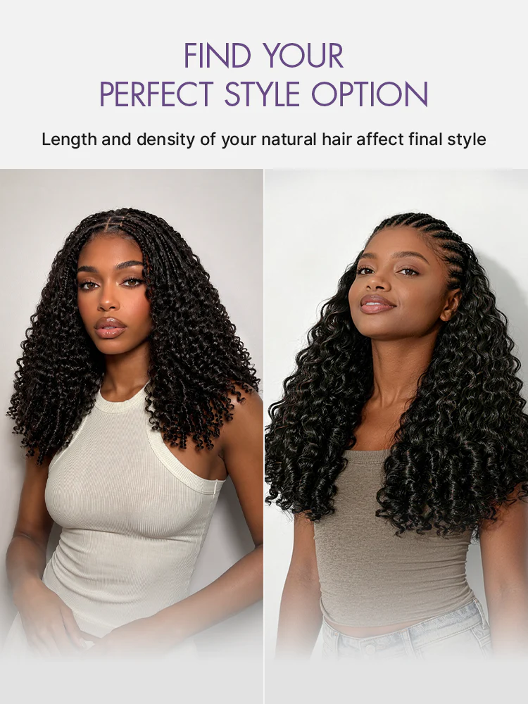Readitress Pre-Separated Feather Crochet Human Hair for Miracle Knots Boho Braids | Burmese Curly Finger Coil Ends Protective Style (Free Gifts Included) - US Only - Image 6
