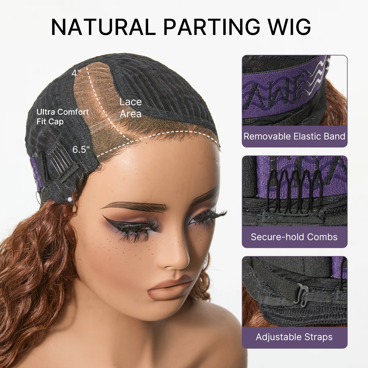 Ready to Go Ombre Brown Water Wave Short Curly Bob Wig Glueless Minimalist HD Lace Wig Pre-Cut Lace - Image 13