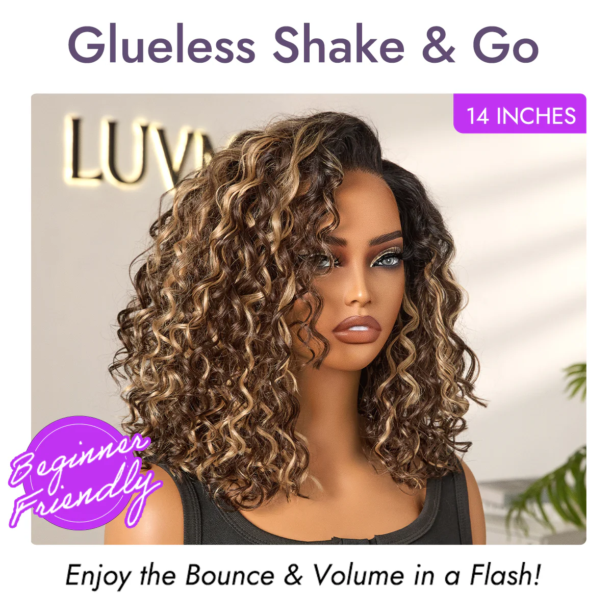 Ready to Go Water Wave Short Curly Bob Wig Glueless Minimalist HD Lace Wig Pre-Cut Lace - Image 20