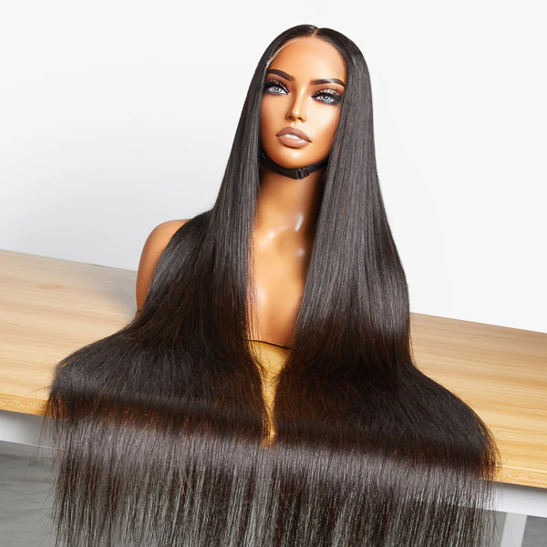 Luvme Hair 180% Density Royal Luxury Super Long Silky Straight 5x5 Closure HD Lace Wig 100% Human Hair - Image 5