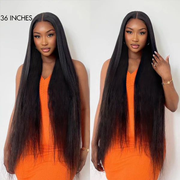 Luvme Hair 180% Density Royal Luxury Super Long Silky Straight 5x5 Closure HD Lace Wig 100% Human Hair - Image 6