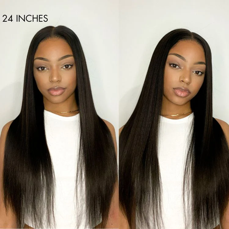 Silky Straight U Part Quick & Easy Affordable 100% Human Hair Wig - Image 6