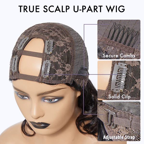 Silky Straight U Part Quick & Easy Affordable 100% Human Hair Wig - Image 7