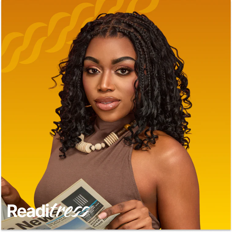 Special Deal | HD Full Lace Knotless Boho Curls Braided Bob Wig Flexi Fit Invisi Drawstring Cap Pre-Cut Lace - Image 2