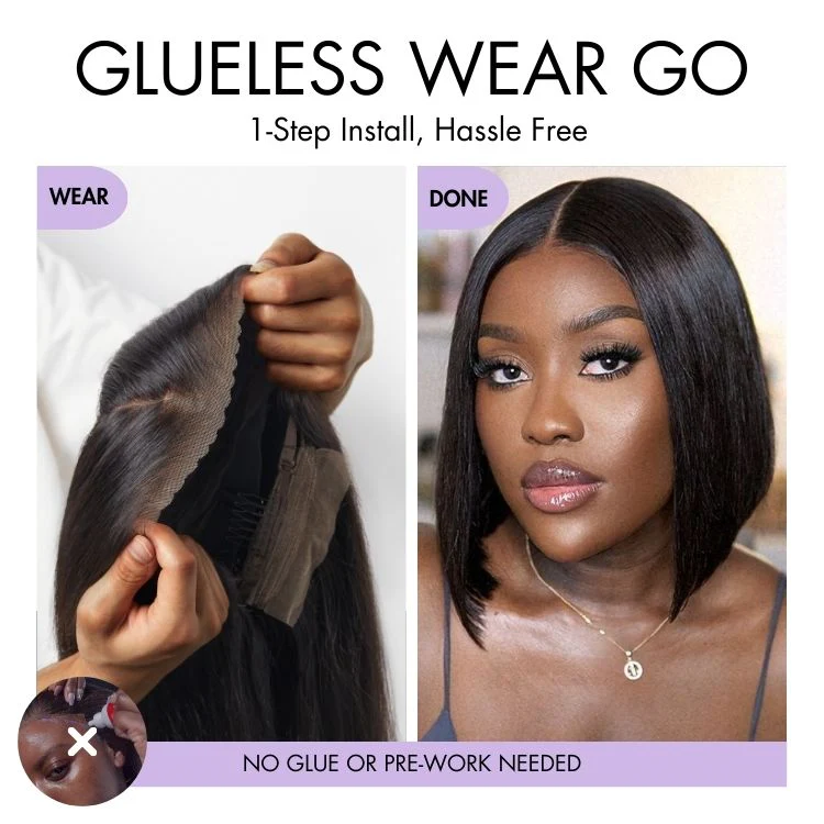 Special Deal | Luvme Hair PartingMax Glueless Wig Silky Blunt Bob Cut 7x6 Closure HD Lace Wig Breathable Cap - Image 8
