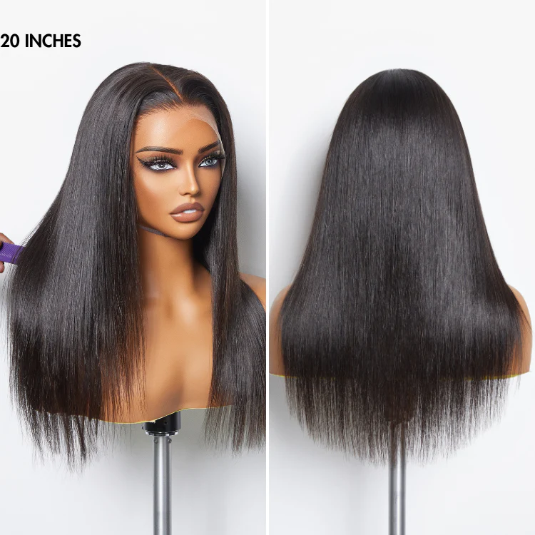 Special Offer | PreMax Wigs | Super Natural Hairline Silky Straight Glueless 13x4 Frontal Lace Wig Human Hair Pre-Cut Lace - Image 11