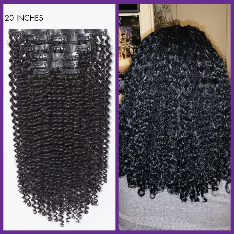 Straight / Body Wave / Kinky Curly / Yaki Straight / Kinky Straight / Messy Curly Clip in Hair Extensions Real Human Hair Pieces 135g 9pcs / 7pcs with Free Gift - Image 10