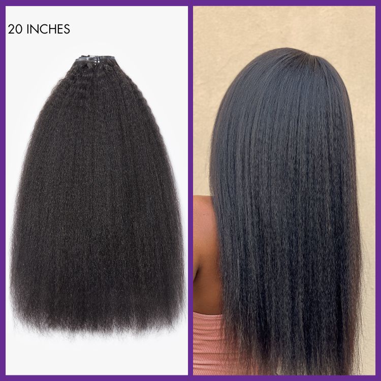 Straight / Body Wave / Kinky Curly / Yaki Straight / Kinky Straight / Messy Curly Clip in Hair Extensions Real Human Hair Pieces 135g 9pcs / 7pcs with Free Gift - Image 13