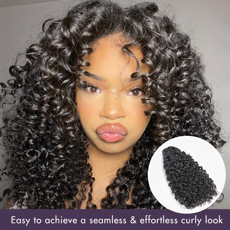 Straight / Body Wave / Kinky Curly / Yaki Straight / Kinky Straight / Messy Curly Clip in Hair Extensions Real Human Hair Pieces 135g 9pcs / 7pcs with Free Gift - Image 17