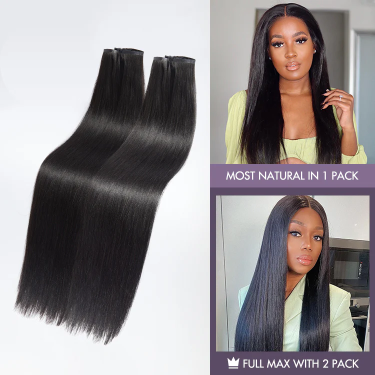 Straight / Body Wave / Kinky Curly / Yaki Straight / Kinky Straight / Messy Curly Clip in Hair Extensions Real Human Hair Pieces 135g 9pcs / 7pcs with Free Gift - Image 5