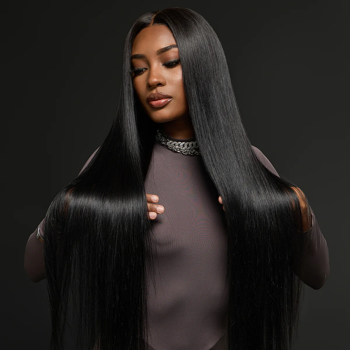 THE BUST DOWN | RawMagic x Kim Kimble Icon Collection Super Long Straight 13x6 Frontal HD Lace Wig with Drawstring Cap - Image 7