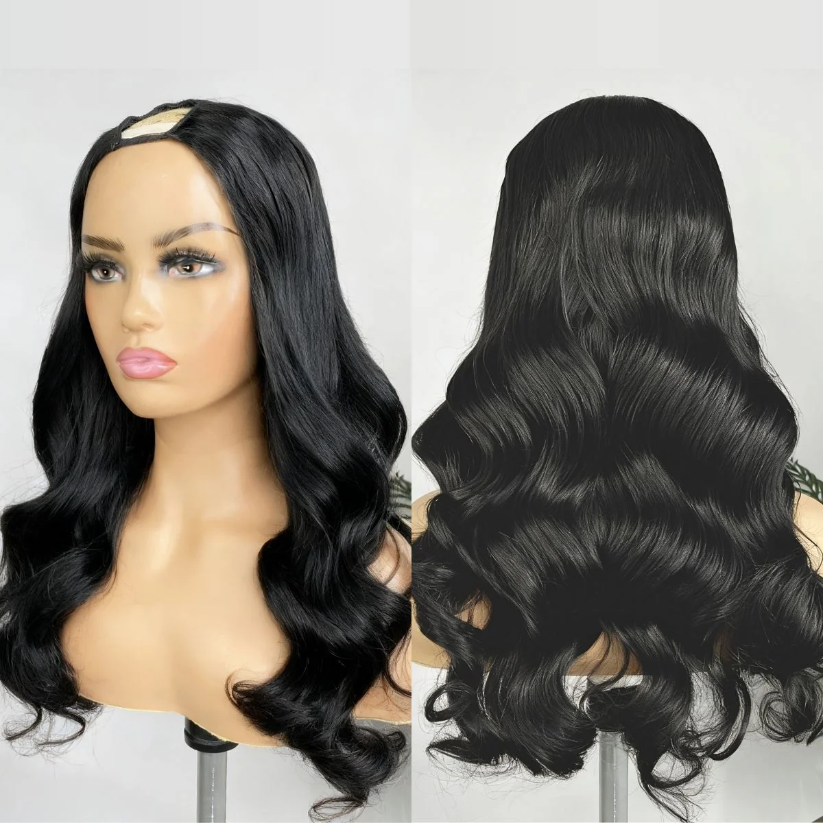 Body Wave / Straight / Kinky / Deep Wave Human Hair U Part Wig - Image 10