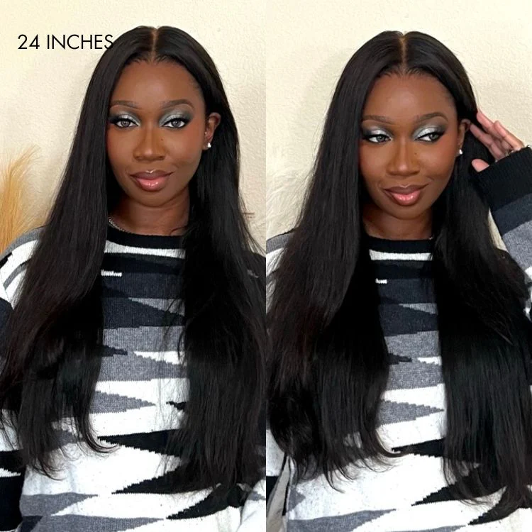 Luvme Hair 180% Density | Silky Straight 13x4 Frontal HD Lace Glueless Long Wig 100% Human Hair - US Only - Image 4