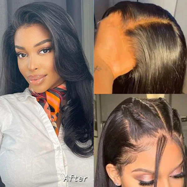 Luvme Hair 180% Density | Silky Straight 13x4 Frontal HD Lace Glueless Long Wig 100% Human Hair - US Only - Image 6