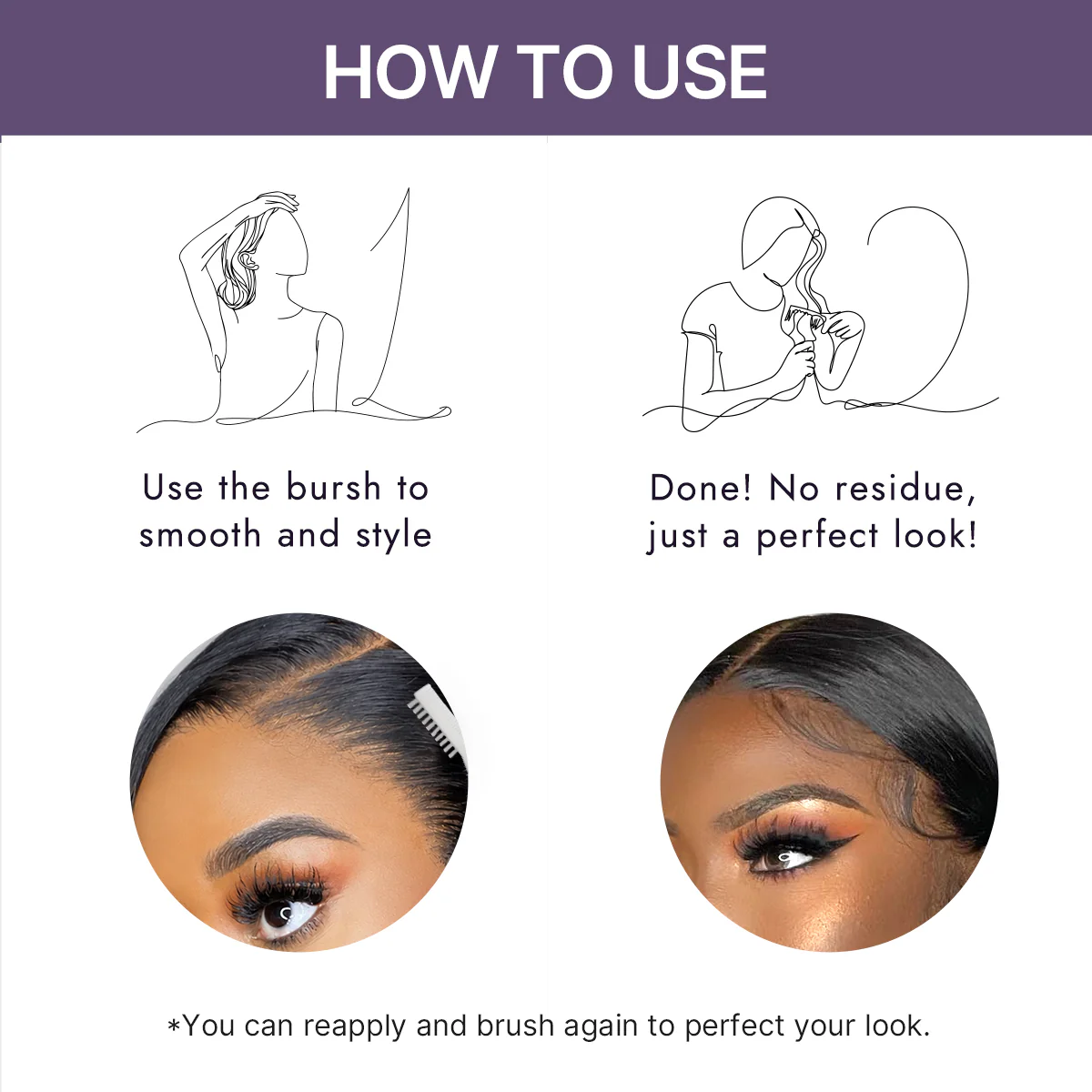 US Only | LUVME Edge Control Stick 2.0 - Strong Hold for Wigs, Portable Hair Styling Tool | Add-on Item - Image 4