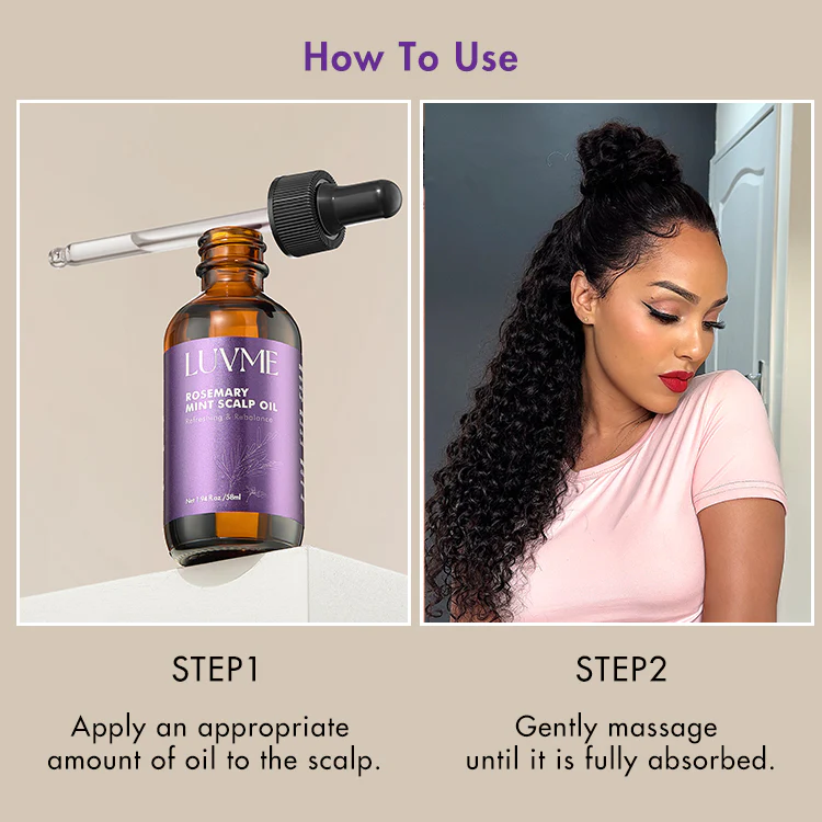US Only | Luvme Rosemary Mint Scalp Oil, Scalp Care, Soothe & Strengthen | Add-on Item - Image 7