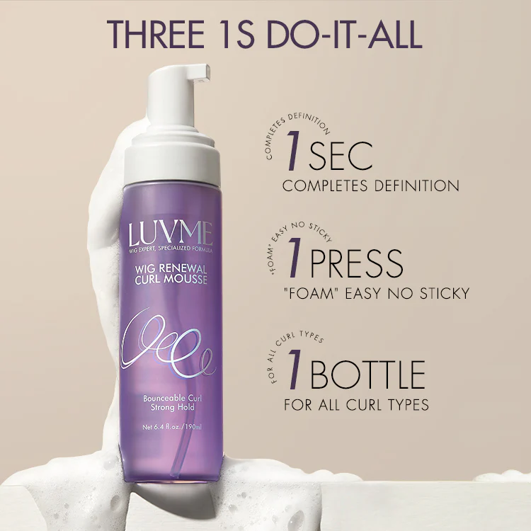 US Only | Wig Curl Mousse with Coconut Oil & Shea, Bounceable Curls, Strong Hold, Frizz Control Styling | Add-on Item - Image 2