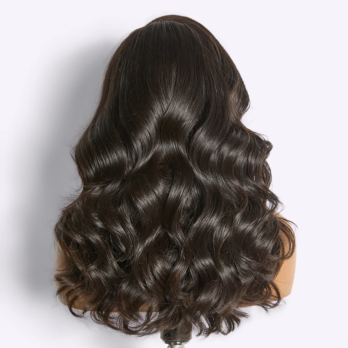 Vanessa | RawMagic - Natural Black Layered Cut Loose Body Wave Glueless 5x5 Closure HD Lace 100% Human Hair Wig - Image 4
