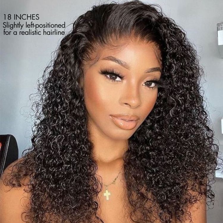 Water Wave Glueless 5x5 Closure Pre-Cut Lace Wet and Wavy Human Hair Wig - Image 3