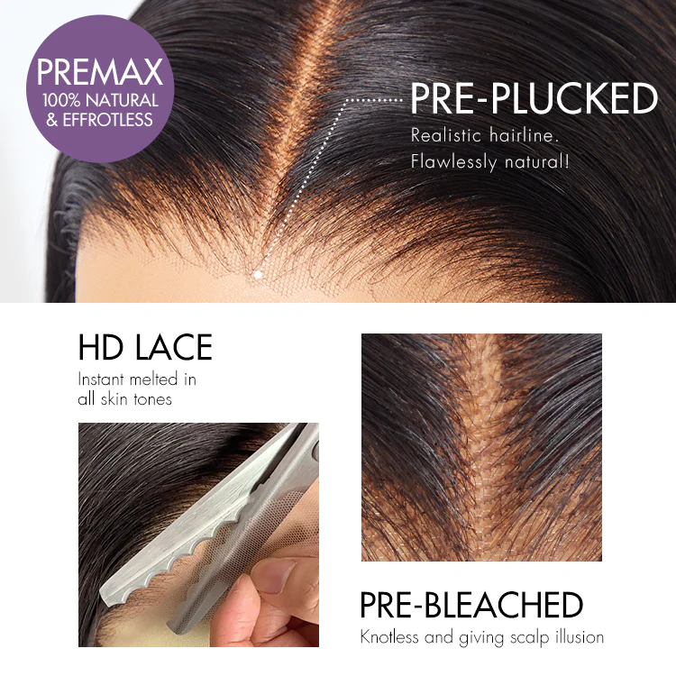 Weekly Special | Luvme All-Day Comfort™ Wig Loose Body Wave Glueless 7x6 Closure HD Lace Human Hair Wig with Bangs Pre-Cut Lace - Image 10