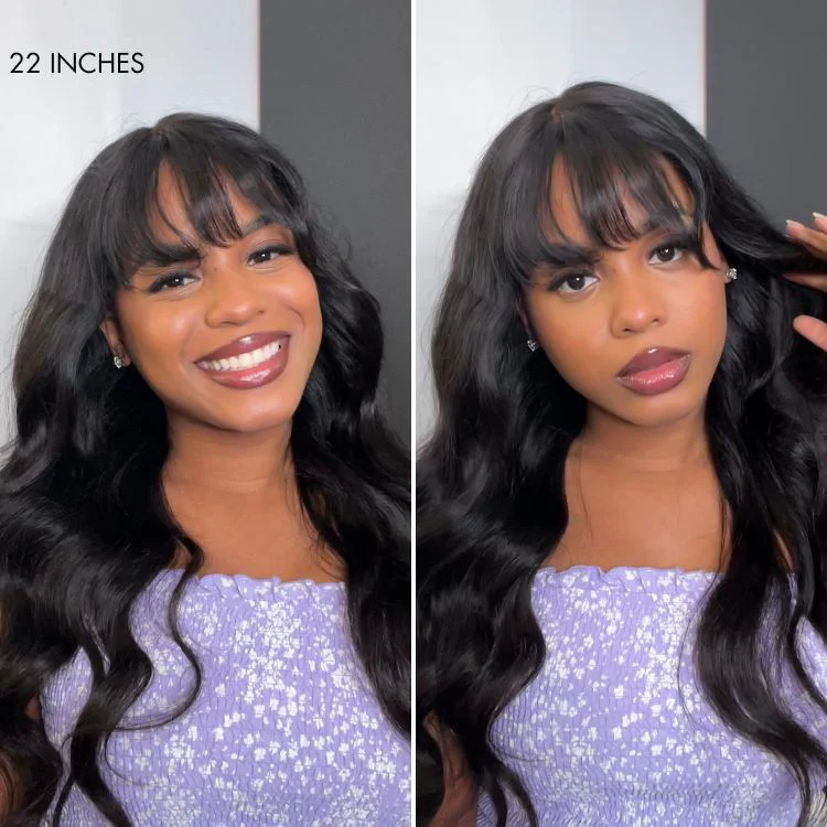 Weekly Special | Luvme All-Day Comfort™ Wig Loose Body Wave Glueless 7x6 Closure HD Lace Human Hair Wig with Bangs Pre-Cut Lace - Image 7