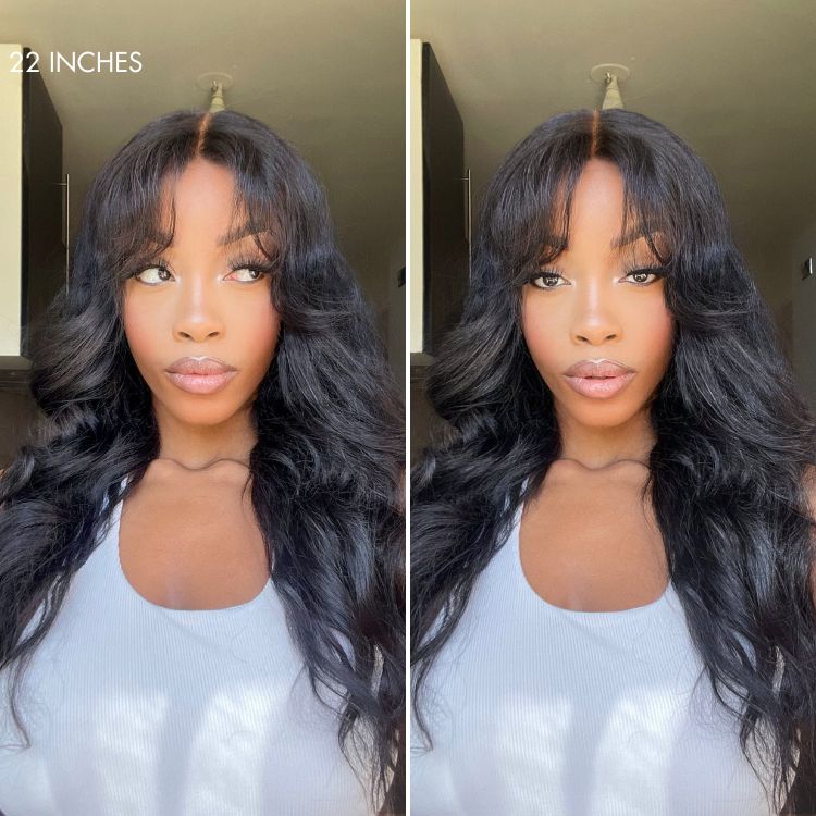 Weekly Special | Luvme All-Day Comfort™ Wig Loose Body Wave Glueless 7x6 Closure HD Lace Human Hair Wig with Bangs Pre-Cut Lace - Image 8
