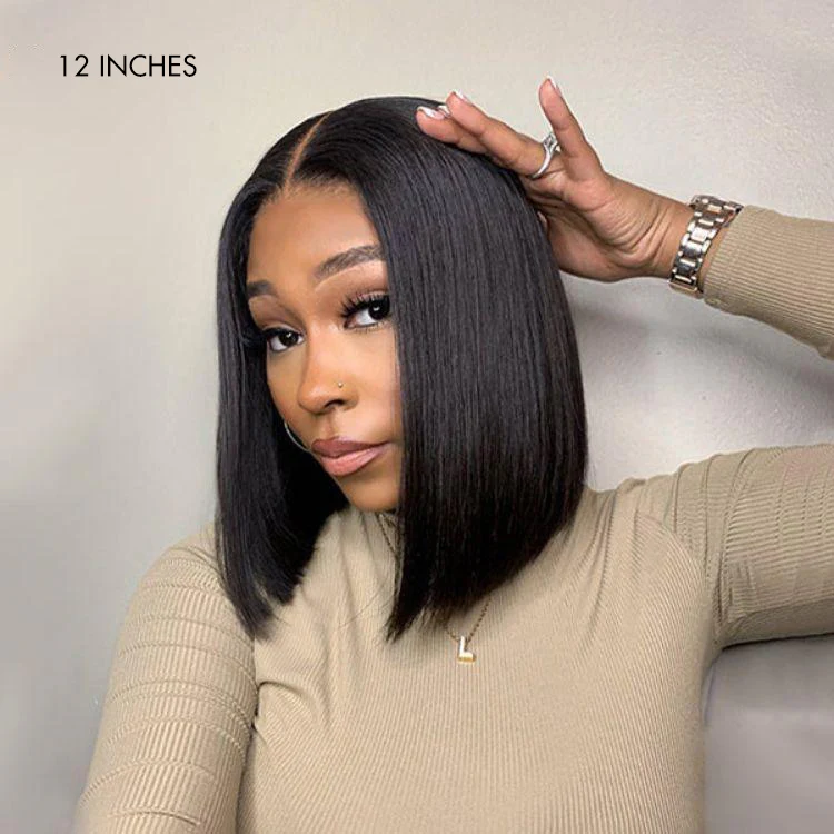 Weekly Special | Luvme Hair Beginner Friendly Glueless Silky Blunt Cut 4x4 Closure Bob Wig 100% Human Hair - US Only - Image 4