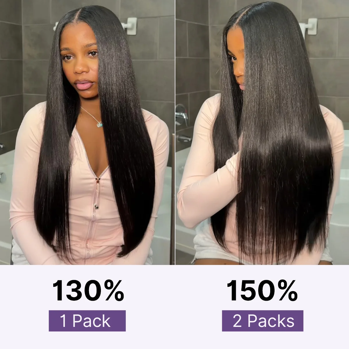 Yaki Straight 0.59mm Zero Trace Invisible Clip in Hair Extensions 100g 7pcs / 6pcs Seamless Blend & Lightweight for Daily Styling - Image 11