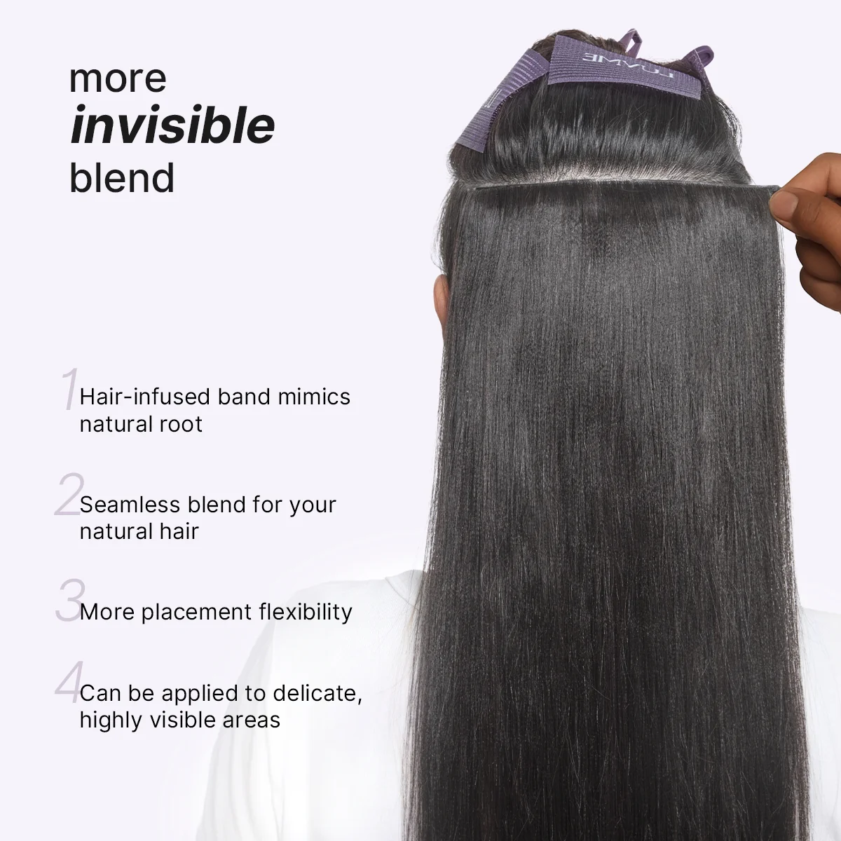 Yaki Straight 0.59mm Zero Trace Invisible Clip in Hair Extensions 100g 7pcs / 6pcs Seamless Blend & Lightweight for Daily Styling - Image 5